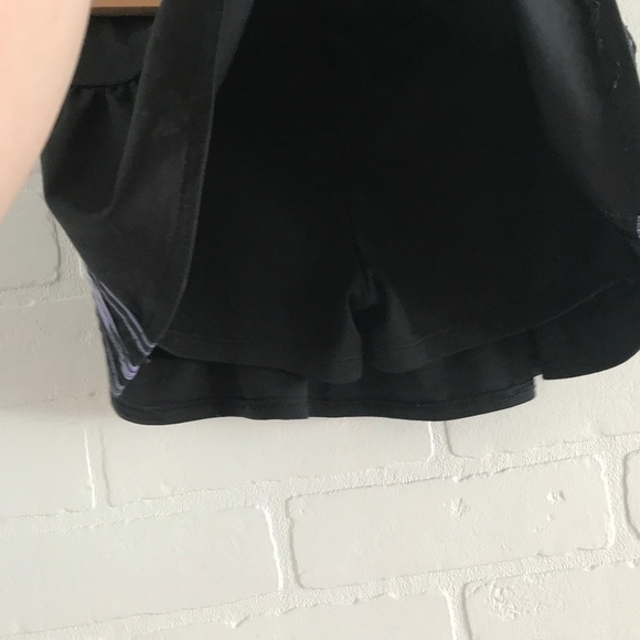 Adidas Skort Black purple Tennis prep Blokettecore Girl 6X - Picture 5 of 6